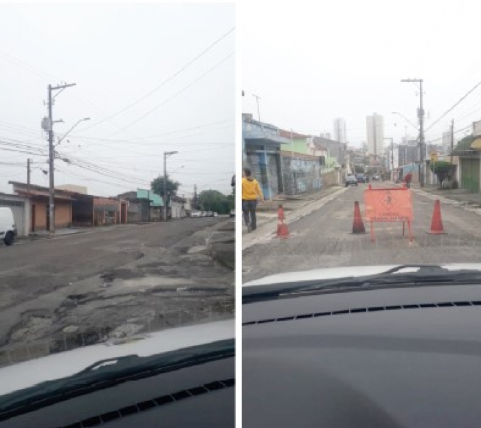 Secretaria de Obras atende pedido de Chiquinho do Zaíra por recapeamento de rua no Jardim Santa Lídia