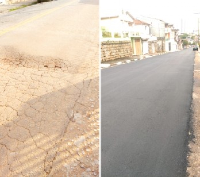 Chiquinho do Zaíra destaca recapeamento de rua no Jardim Santa Lídia