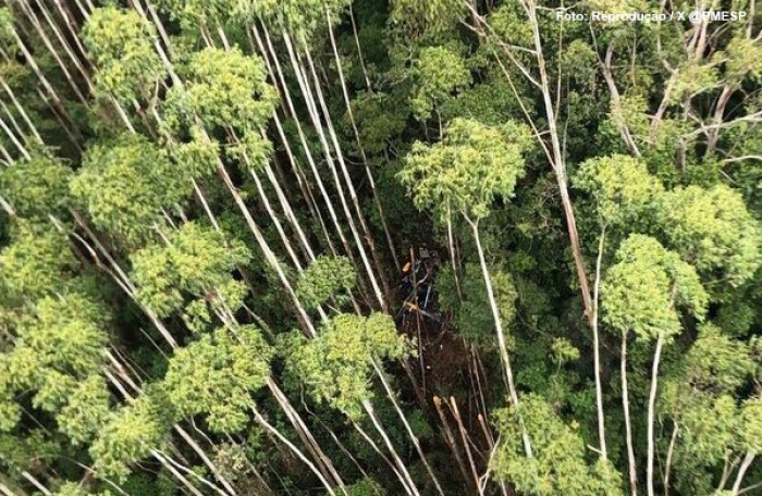 Polícia Militar confirma a morte dos quatro passageiros que estavam em helicóptero encontrado nesta sexta