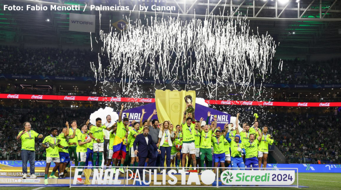 Palmeiras vence Santos e conquista tricampeonato consecutivo do Campeonato Paulista