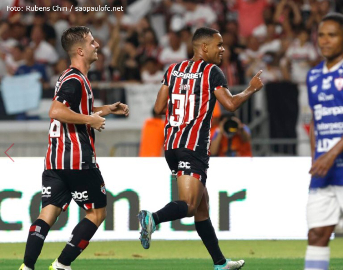 São Paulo derrota Águia de Marabá pela Copa do Brasil