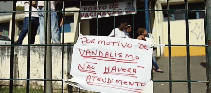 Unidades de Saúde e escola são alvos de vandalismo em Mauá