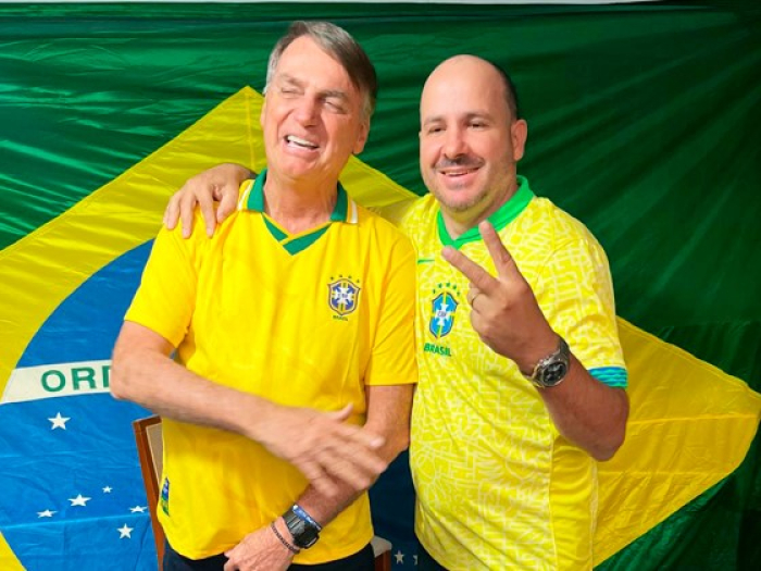 Eduardo Padaria participa com Bolsonaro de ato em São Bernardo para ação solidária ao Rio Grande do Sul