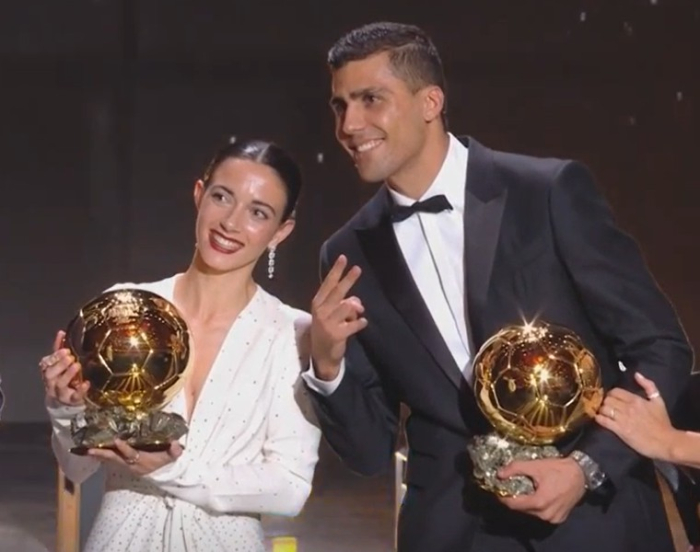 Vini Jr. é desbancado por Rodri e fica em segundo lugar no prêmio “Bola do Ouro”