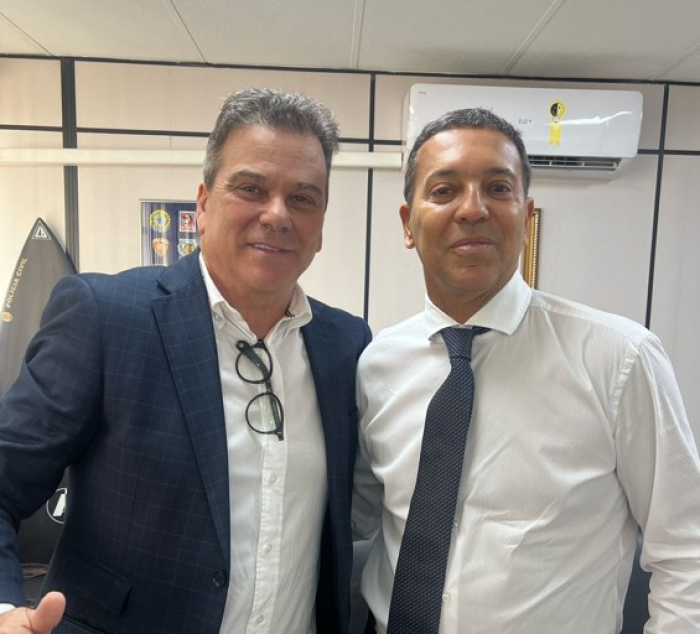 Vereador Rubinelli se reúne com novo delegado diretor da DEMACRO, responsável por todas as investigações no ABC