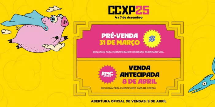 CCXP anuncia preços dos ingressos para edição de 2025