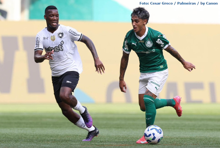 Dois últimos campeões brasileiros, Palmeiras e Botafogo ficam no empate sem gols na estreia