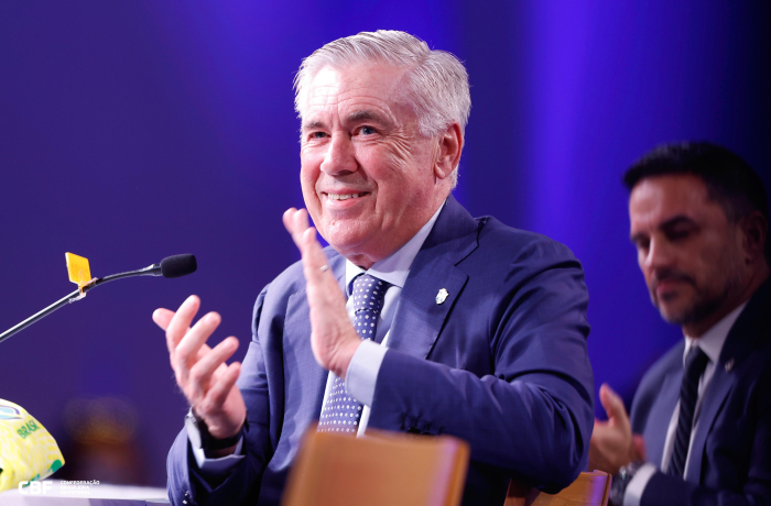 Carlo Ancelotti é apresentado como novo treinador da seleção brasileira e anuncia convocados