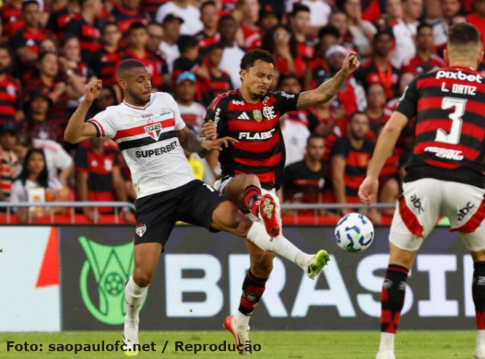 São Paulo perde para o líder Flamengo fora de casa pelo Campeonato Brasileiro