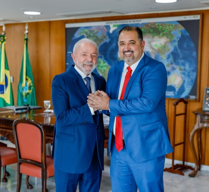 Marcelo Oliveira se encontra com Lula em Brasília e presidente garante investimentos em Mauá 