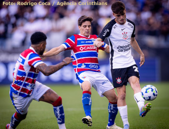 Corinthians busca empate nos acréscimos com o Fortaleza pelo Campeonato Brasileiro