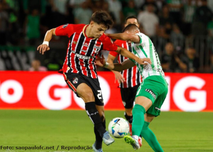 São Paulo empata sem gols com o Atlético Nacional na partida de ida das oitavas da Libertadores