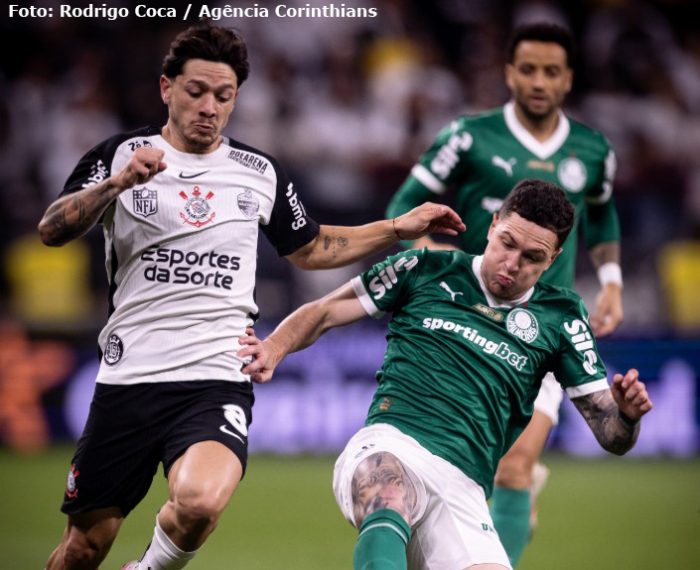 Corinthians e Palmeiras ficam no empate em clássico pelo Campeonato Brasileiro