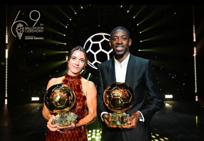 Ousmane Dembélé é o vencedor da Bola de Ouro; Raphinha fica em quinto