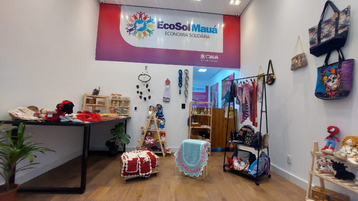 Primeira loja da Economia Solidária de Mauá é inaugurada em shopping