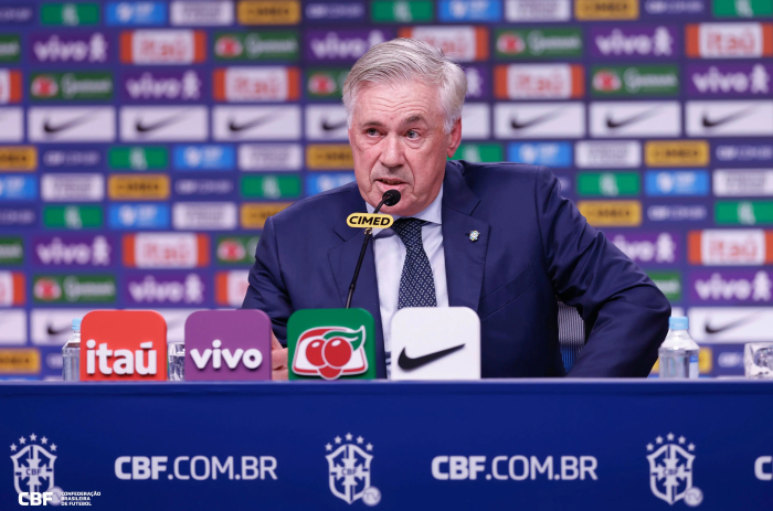 Carlo Ancelotti anuncia lista de convocados para amistosos da seleção brasileira com novidades