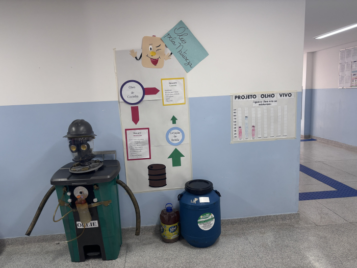 Realizado pela BRK, programa “Olho Vivo” coletou mais de 330 litros de óleo de cozinha usado em outubro