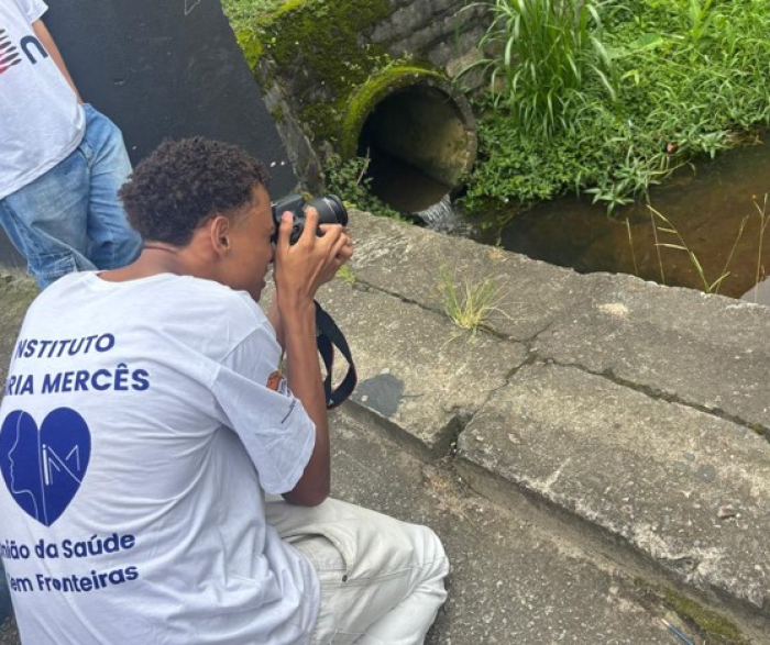 BRK participa de expedição fotográfica com alunos do Instituto Maria Mercês em nascente do rio Tamanduateí