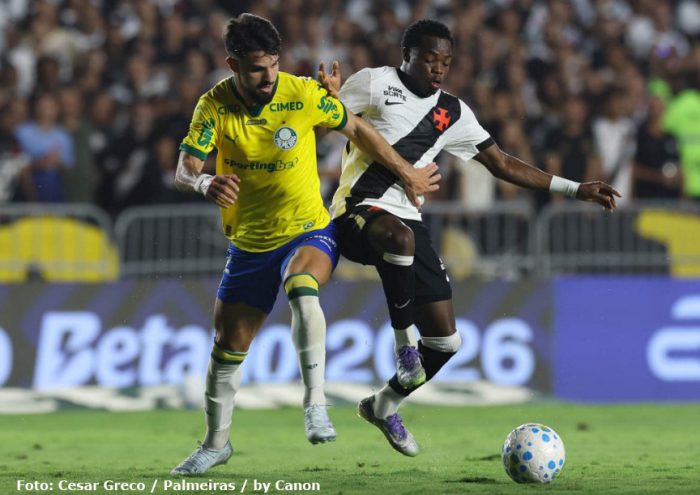 Palmeiras perde para o Vasco de virada pelo Campeonato Brasileiro