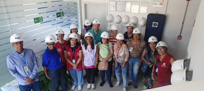 Equipe da Secretaria de Políticas Públicas para Mulheres faz visita técnica à ETE Mauá e reforça integração entre saneamento e políticas para mulheres