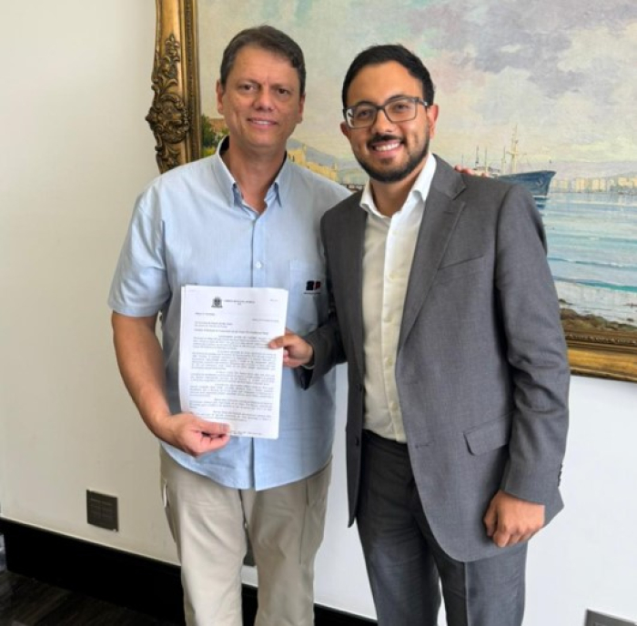 Vereador Leonardo Alves leva ao governador Tarcísio de Freitas demanda por Centro TEA em Mauá