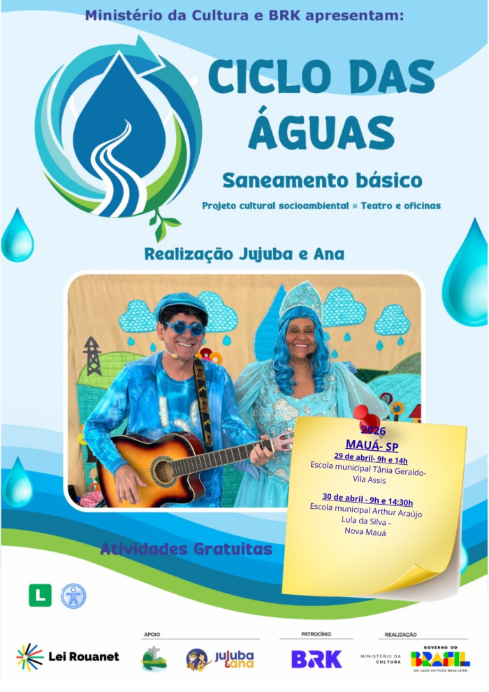 BRK leva educação e sustentabilidade às escolas de Mauá com espetáculo teatral