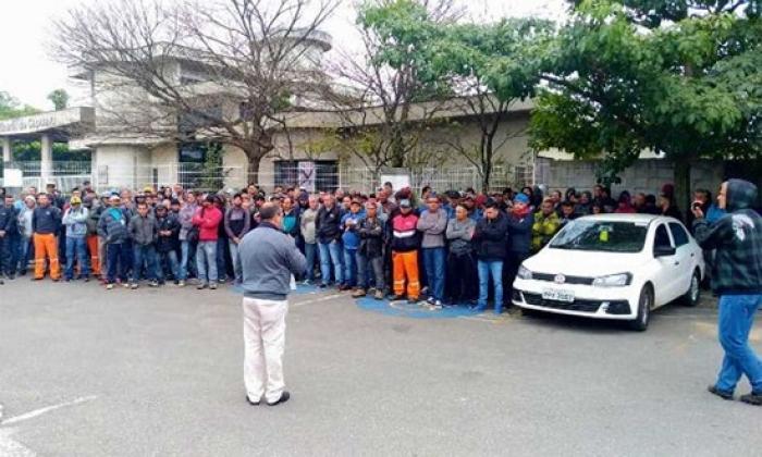 Operários terceirizados da Recap em Mauá seguem em greve