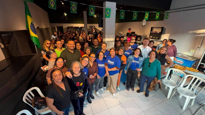Mais de 200 mulheres participam de Café promovido pelo vereador Leonardo Alves no Jardim Guapituba