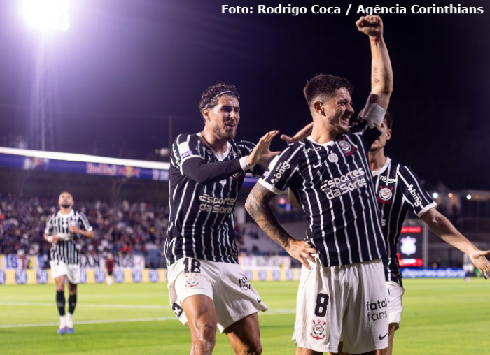 Corinthians vence o Red Bull Bragantino fora de casa pelo Campeonato Brasileiro
