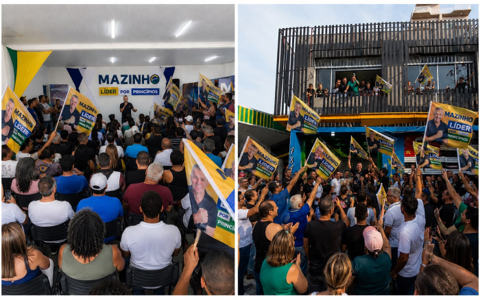 Mazinho inaugura QG de campanha em Mauá e lança 