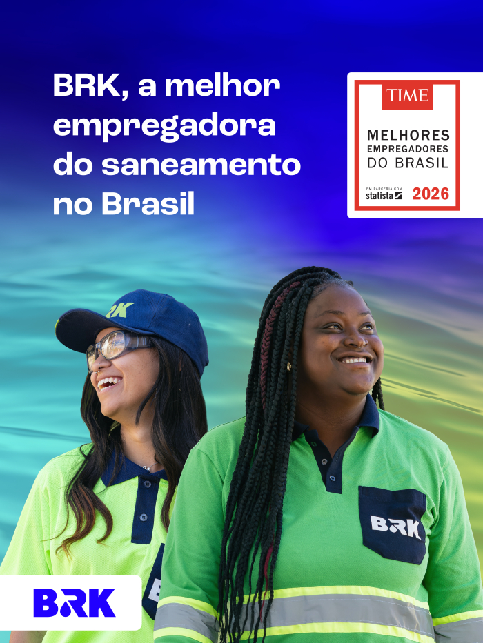 Eleita a melhor empregadora de saneamento do país, BRK tem vagas de emprego abertas em Mauá