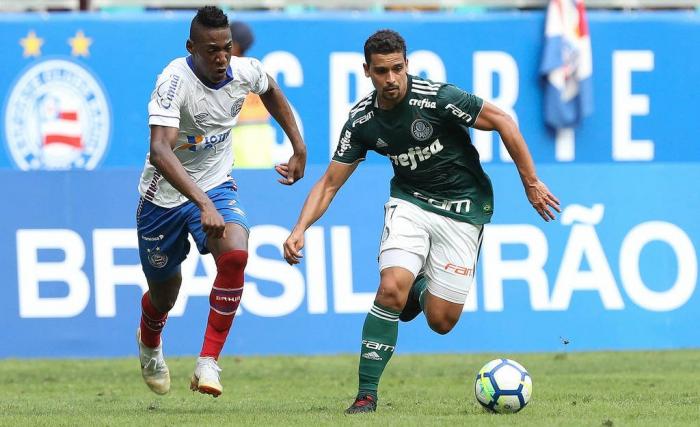 Bahia e Palmeiras empatam por 1 a 1 em Salvador