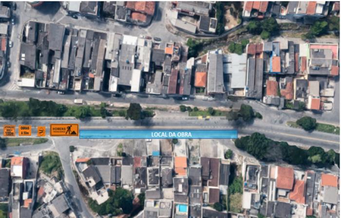 Concessionária realiza obras de interligação na Avenida Itapark