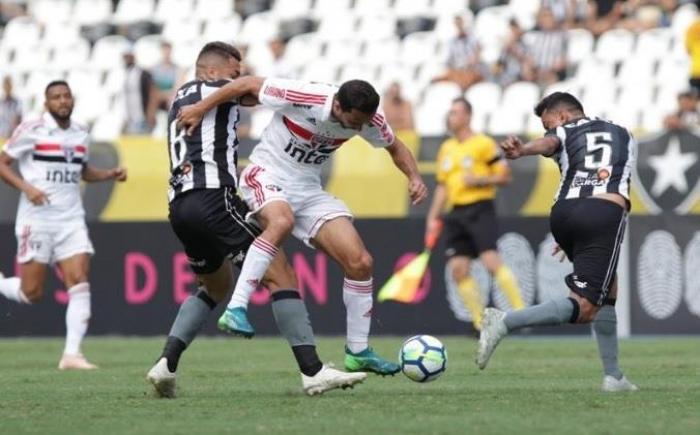 São Paulo empata com Botafogo no Engenhão e desperdiça chance de voltar à liderança