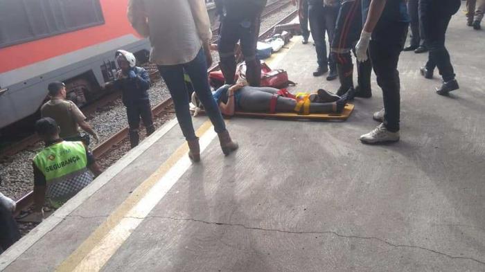 Após mal súbito, mulher cai na linha férrea da CPTM em Mauá