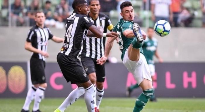 Atlético-MG e Palmeiras empatam por 1 a 1 em Belo Horizonte