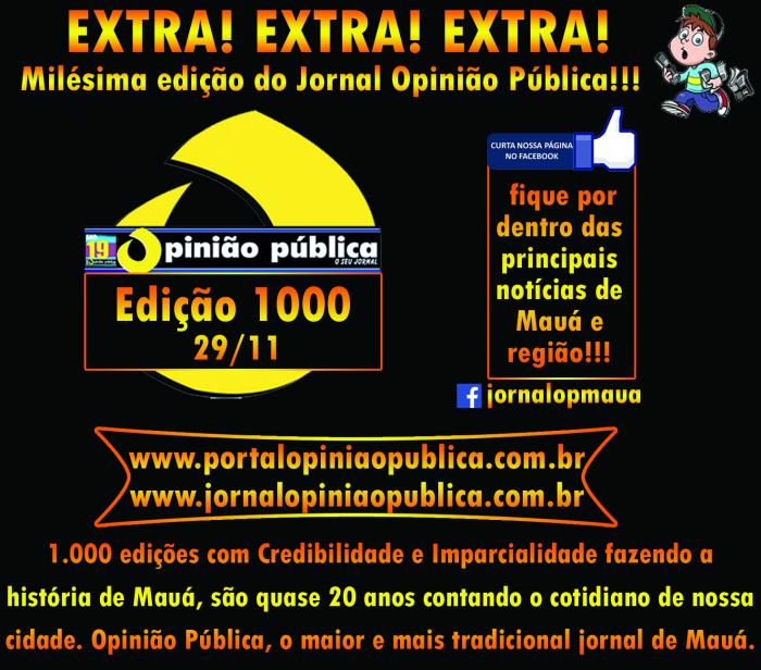Milésima edição do Jornal Opinião Pública