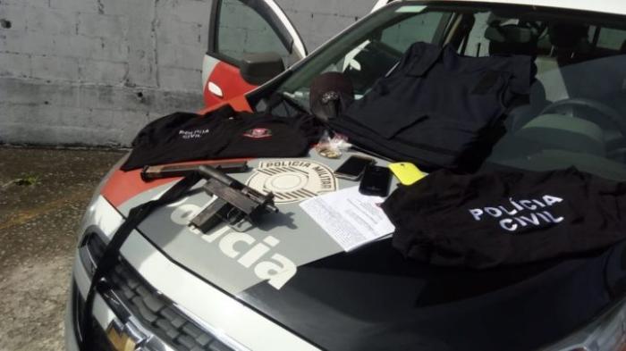 PM prende quadrilha com uniformes falsos da Polícia Civil em Mauá