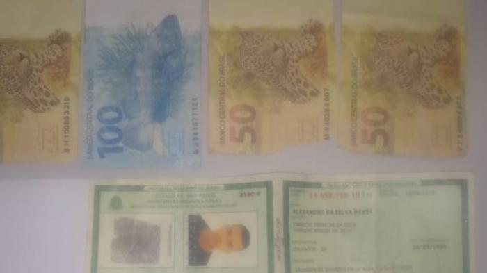 PM prende homem com documento e dinheiro falsos em Mauá