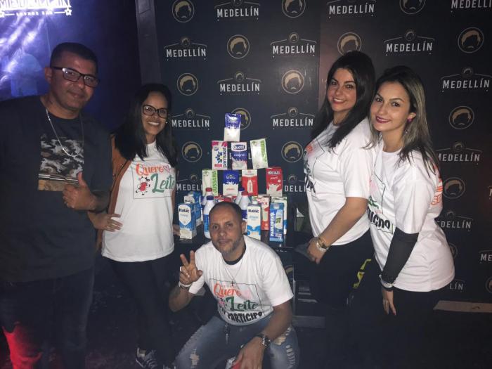 Projeto ‘Quero Leite’ recebe doações em evento no Medellin Lounge Bar