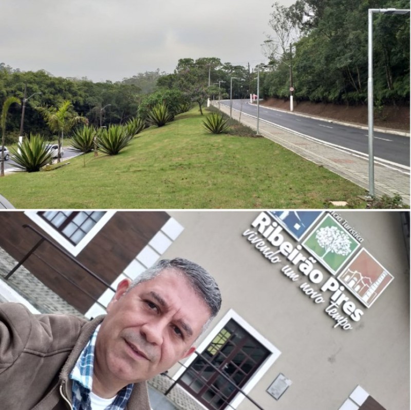 Aguinaldo de Souza esteve em vários pontos de Ribeirão Pires