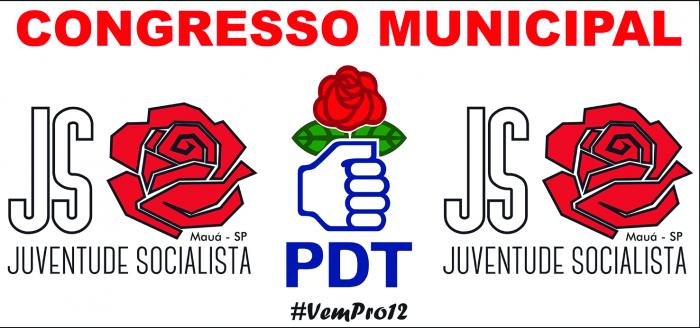 Juventude Socialista do PDT de Mauá realiza congresso neste sábado