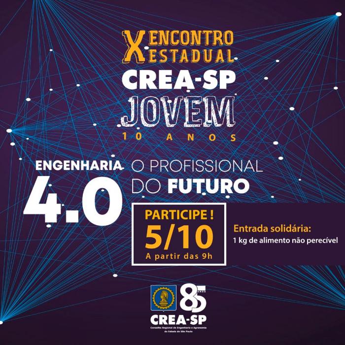 X CREA Jovem acontece dia 5 de outubro