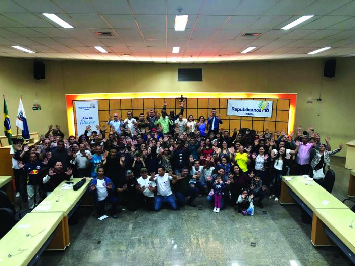Ato Filia10, do partido Republicanos, reúne mais de 300 pessoas em Mauá