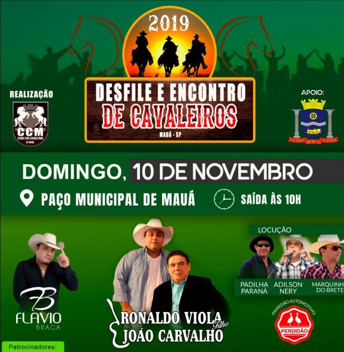 Desfile e Encontro de Cavaleiros em Mauá ocorre no dia 10 de novembro