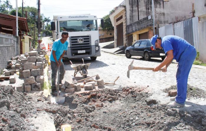 Ribeirão Pires reforça ações de infraestrutura nas vias da cidade