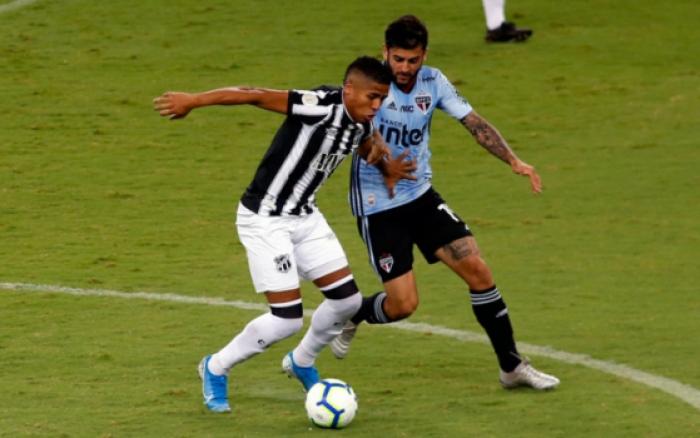 Ceará e São Paulo empatam por 1 a 1 