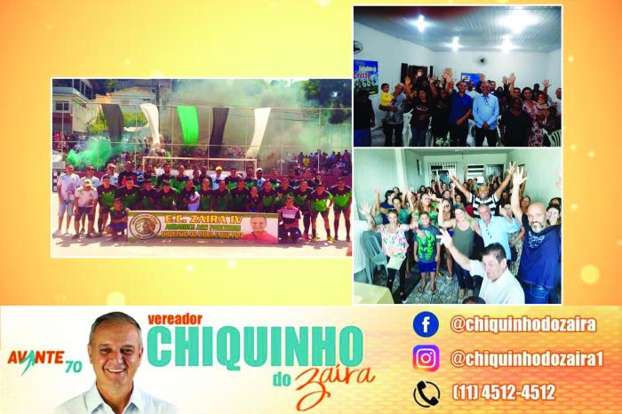 Vereador Chiquinho do Zaíra participa de eventos pela cidade