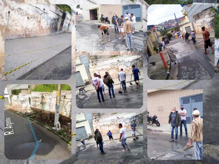Douglas Borgoni e colaboradores ajudam na revitalização de via no Parque das Américas