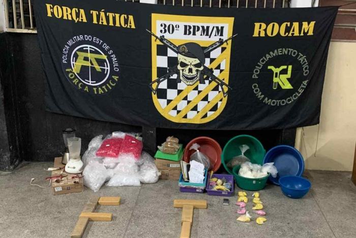 Polícia Militar fecha refinaria de drogas na Chácara Maria Aparecida, em Mauá